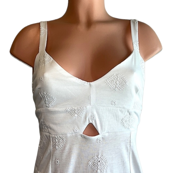 Desigual Strappy White Midi Dress - Picture 6 of 9